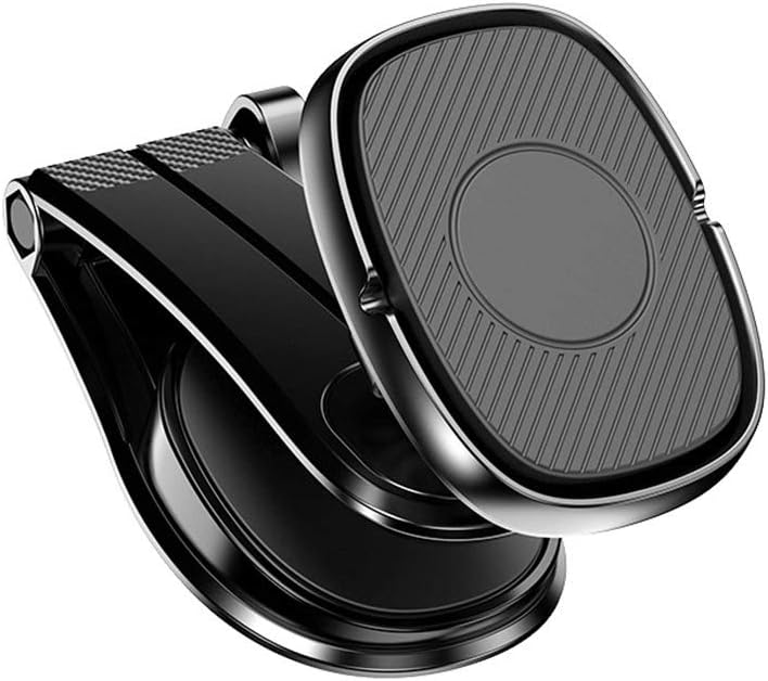 Magnetic Car Phone Holder - 360 Rotation Universal Magnet Dashboard Car Holder for Mobile Phone in Car - Center Console Foldable Smartphone Stand for iPhone 11 Samsung Support
