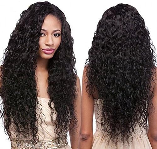 Oulaer Brazilian Kinky Curly Full Lace Human Hair Wigs for Black Women 136 Lace Front Curly Virgin Hair Wigs 20 Inches Full Lace Wigs