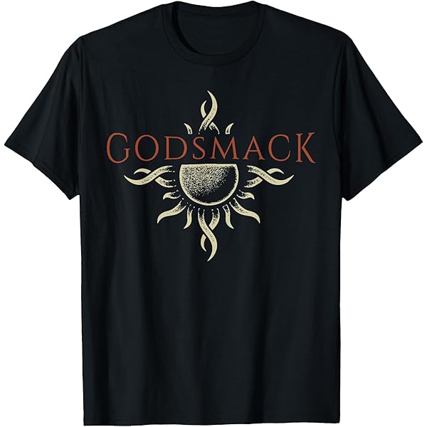 Amazon.com: Godsmack – G Sun Logo On Black T-Shirt : Clothing 