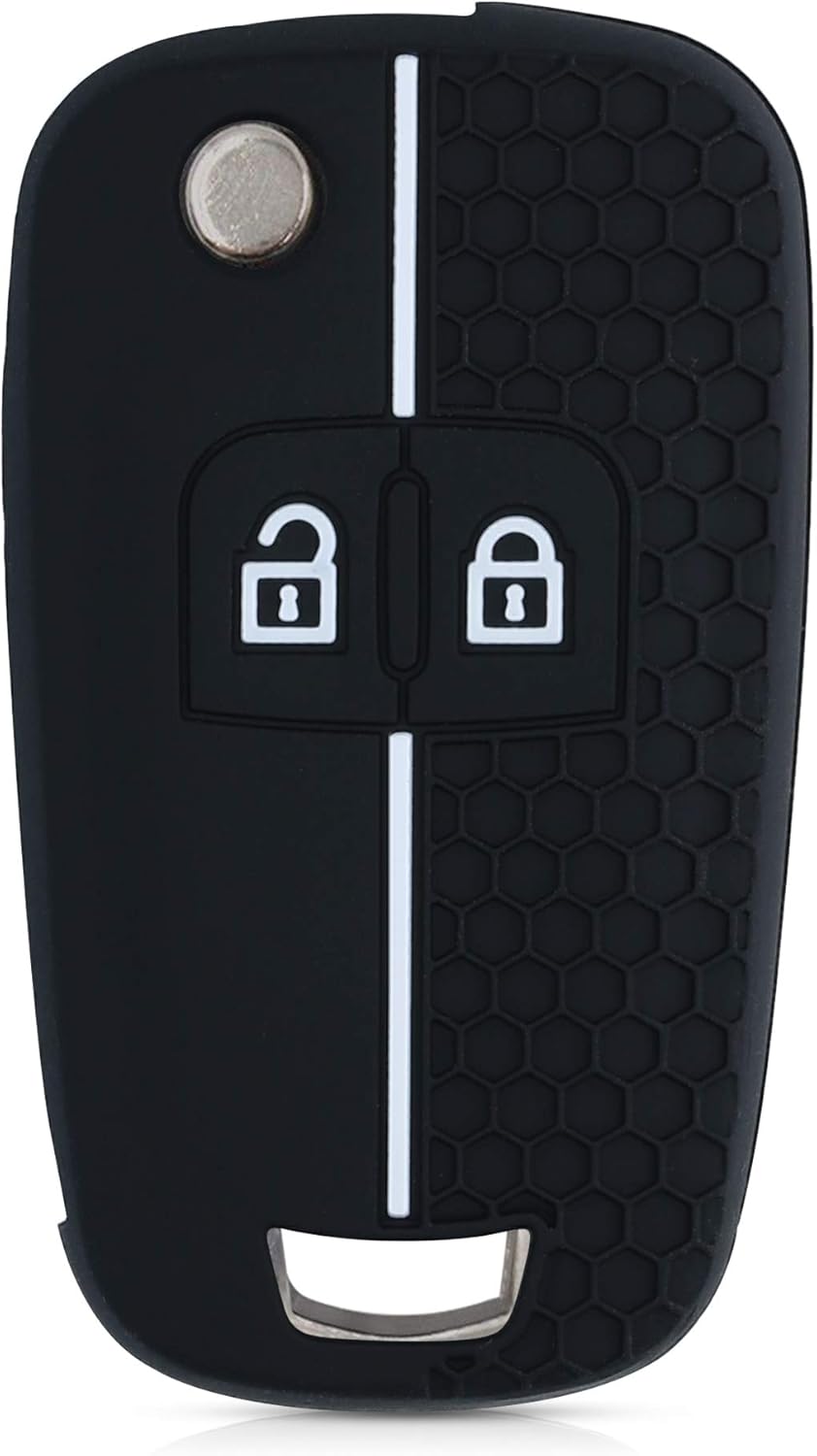 kwmobile Car Key Cover Compatible with Vauxhall (Opel) Chevrolet 2 Button Car Flip Key Key Cover - Image 4