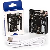Leonardo R3 Board Atmega32u4 for Arduino, Leonardo Microcontroller Development Board with Type-C USB Cable, DIY Starter Kit, Input Voltage 7-12V, 16MHZ, 20 Digital 1/0 pins Support PWM, SRAM 2.5KB