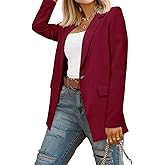 CRAZY GRID Women Business Casual Blazers with Lined Professional Work Suit Jacket with Pockets
