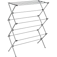 Honey-Can-Do Oversize Collapsible Clothes Drying Rack DRY-09066 Silver, 50 lbs