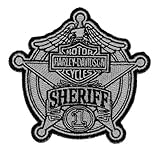 Harley-Davidson Sheriff Silver Patch, Small 3-15/16'' W x 3-3/4'' H EM1264752