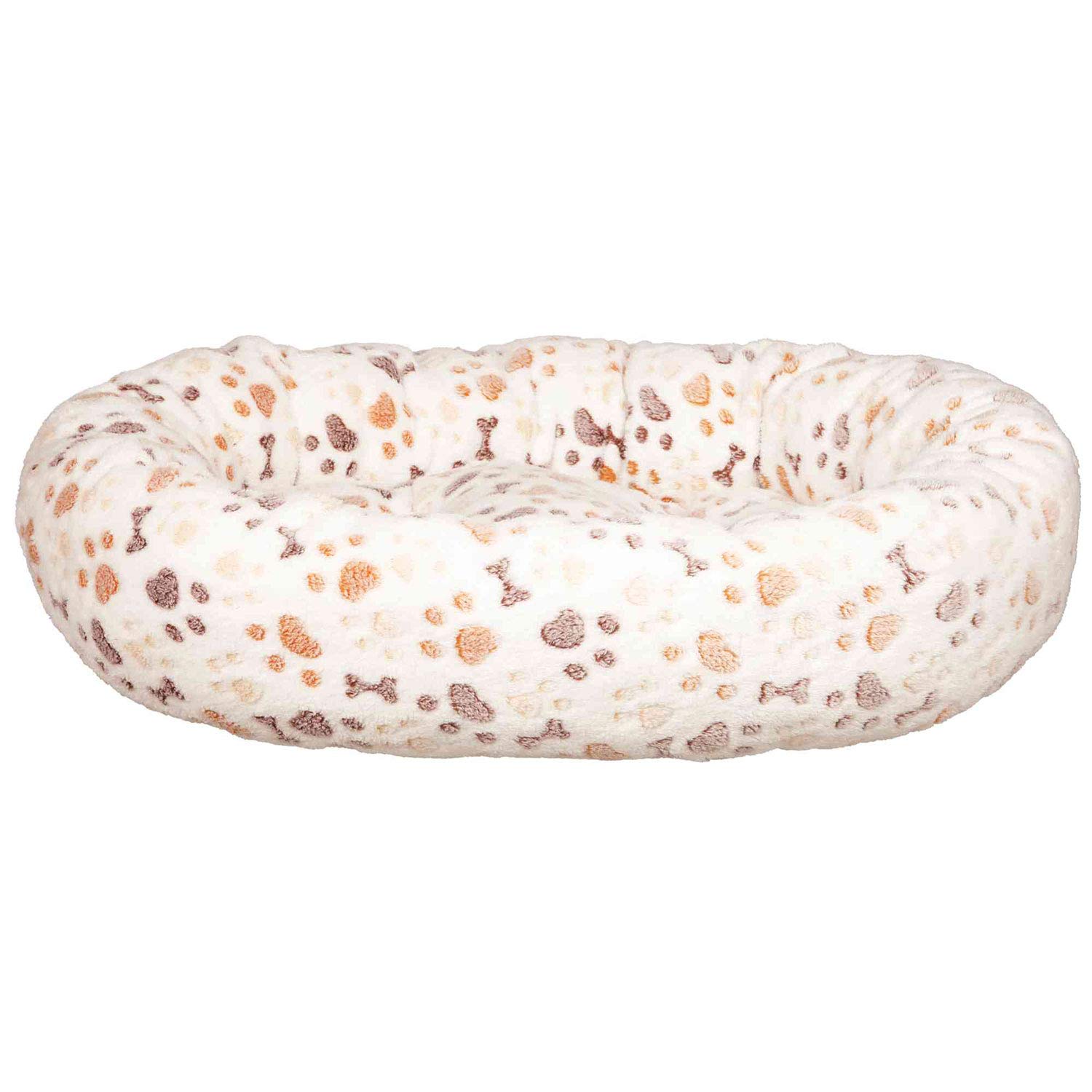 TRIXIE Lingo Dog Bed, 60 x 55 cm, White/Beige