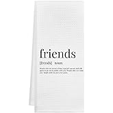 GICHUGI Friends Definition Kitchen Towels 16x24, Funny Gifts for Besties, Friendship Gifts for Women