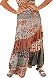 EARKOHA 2025 Womens Summer Boho Maxi Skirt Elastic