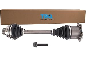 TRQ Front Left Right CV Axle Shaft Assembly Compatible with 2009-2012 Audi A4 Quattro 2008-2012 A5 Quattro Neoprene Boots Flange Inboard