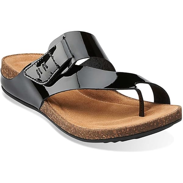 Amazon.com | Clarks Womens Brinkley MARINH Black Patent