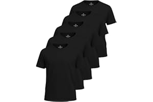 Real Essentials 5 Pack: Boys' Mesh Short Sleeve Athletic T-Shirt - Youth Kids Teens Active Basketball Tops (4-18 Years)