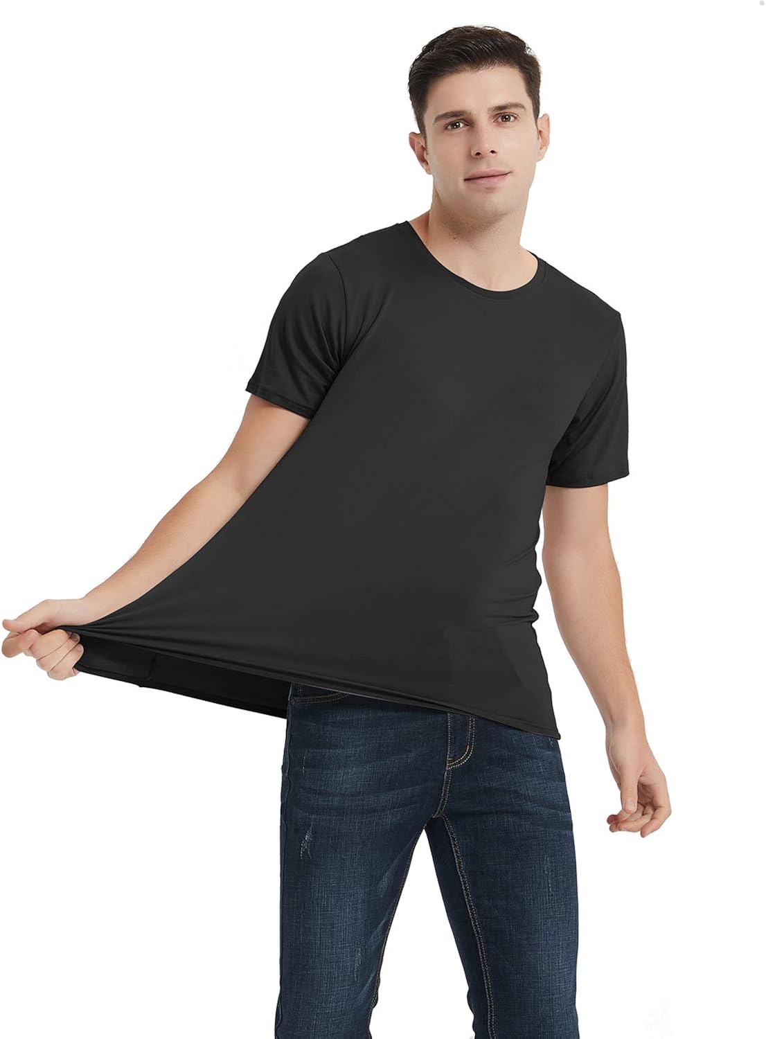 U2SKIIN 2 Pack Mens Plain t Shirts, Crew-Neck Short Sleeve T-Shirt for Men at  Men’s Clothing store