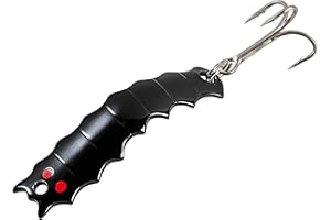 AL'S GOLDFISH LURE CO. AL's Goldfish Lure Company, H100 Helgy Rust Free Freshwater Fishing Spoon Lure with Treble Hook for Crappie, Perch, Panfish, Trout, Salmon and Bass. 1/4 oz. 1-3/4", #8 Hook