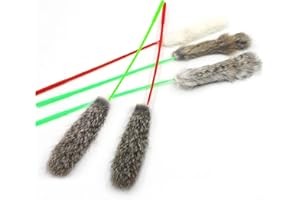 Cat Toys, 5Pcs Interactive Kitten Wand Toys, Interactive Cat Teaser, for Indoor Cats, Teaser Wand