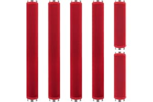 ZAWAGIIK 6Pcs Refrigerator Door Handle Cover Washable Kitchen Appliance Decor Handles Fridge Oven Microwave Dishwasher Antiskid Protector, Keep Off Fingerprints Food Stains (Red)