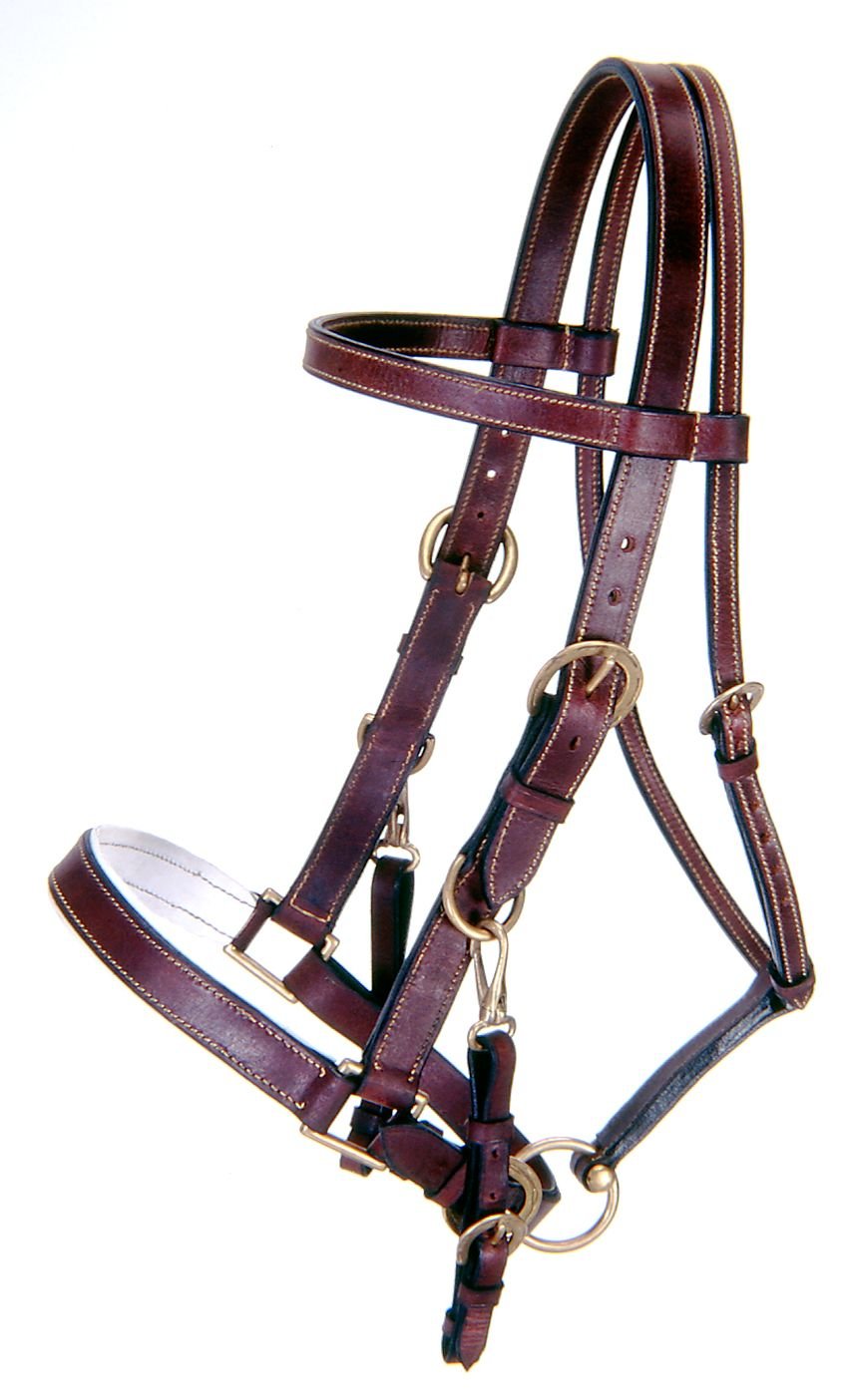 Tough 1 mens australian-equestrian-style horse halters, Brown, US