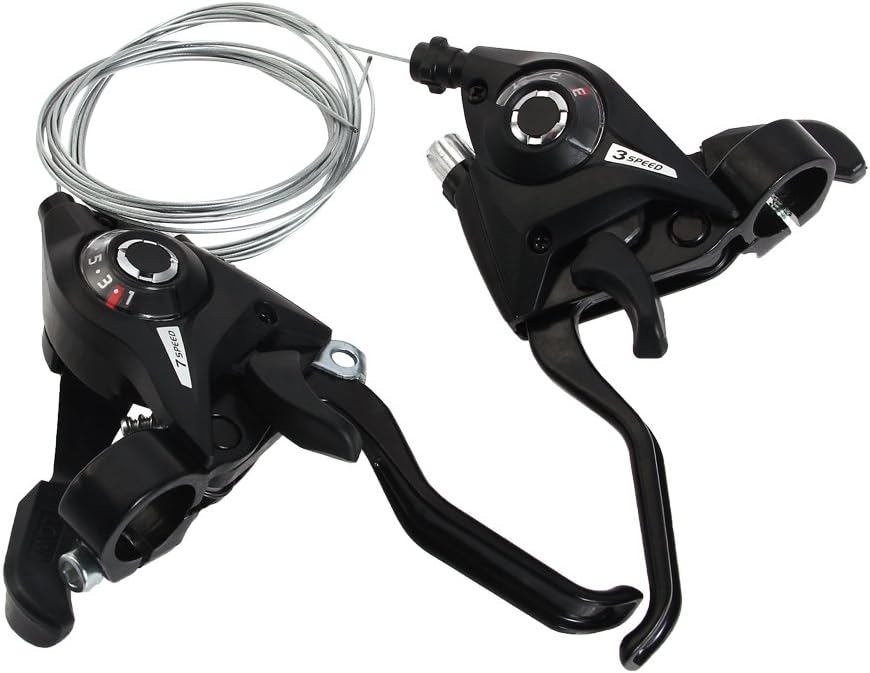MonstGear 3x7 Speed Shifter MTB Bike Brake Lever Combo with Inner Shift Cables