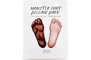 GGD GYEONGGIDO COMPANY Chamos Acaci Monster Foot Peeling Pack - 2 EA, AHA Power Peel for Silky Smooth Feet, Single-Use, Stress-Free Foot Mask, Banishes Odors & Keratin - Luxuriate in Our Innovative Korean Skincare Blend