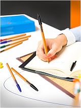 BIC Orange Fine Ballpoint Pens 0.8 mm Red Ink Box of 20 view 5