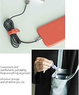 Ringke Silicone Cable Ties 15 Pack Assorted Colors Reusable Cord Wire Organizer view 7