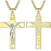 EUDORA 925 Sterling Silver St Christopher/St Benedict/St Michael/Virgin Mary/San Judas Tadeo/Good Shepherd Cross/Archangel Necklace Medal Pendant Protection Religious Amulet Jewelry For Men Women
