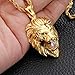 Men's Stainless Steel Gold Silver Lion King Pendant Necklace Bonnie