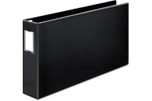 Cardinal® Premier 11" x 17" Binder, Easy Open® Locking Slant-D® Rings, 3", 650-Sheet Capacity, Black with Spine Label Holder