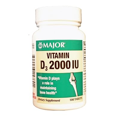 MAJOR D3 2000IU Cholecalciferol Tablets - 100 White Nepal | Ubuy