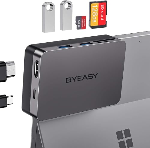 BYEASY Surface Pro 7 Docking Station, 6 
