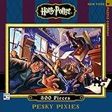 New York Puzzle Company - Harry Potter Pesky Pixies - 300 Piece Jigsaw Puzzle