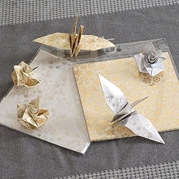 Origami Papier Set 15 X 15 Cm Gold Und Silber Origami