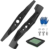 ZTF Mulching Blades for Honda HRX217, 21" Walk-Behind Mower Replace 72531-VH7-000 &amp; 72511-VH7-000, Complete Maintenance Kit with Air Filter 17211-ZL8-023,Spark Plug,Bolts and Spacer