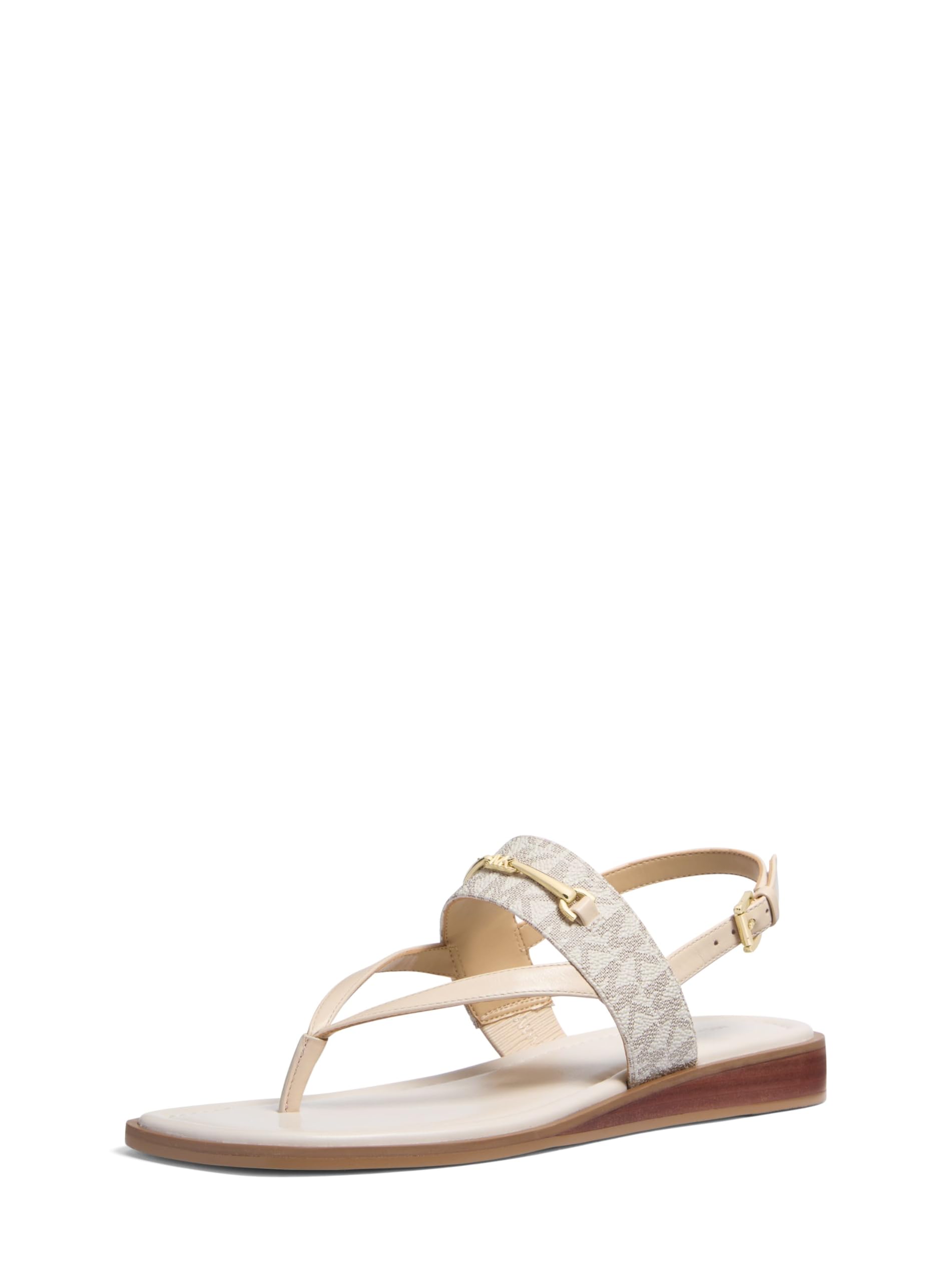 Michael Kors Women’s Lena Sandal, Vanilla/Cream, 6