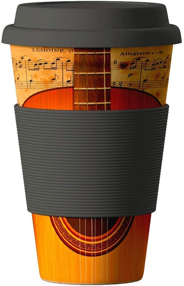 Bamboo Cup Reusable Coffee Cup (Guitar)