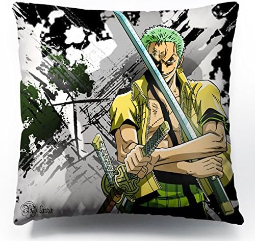 MeMoreCool Japanese Anime One Piece Luffy Chopper Sauron Plush Pillow Peach Skin Fabric Double-Side Print Pillow Throw Cute Cartoon Cushion Anime Pillow for Gifts 45cm45cm