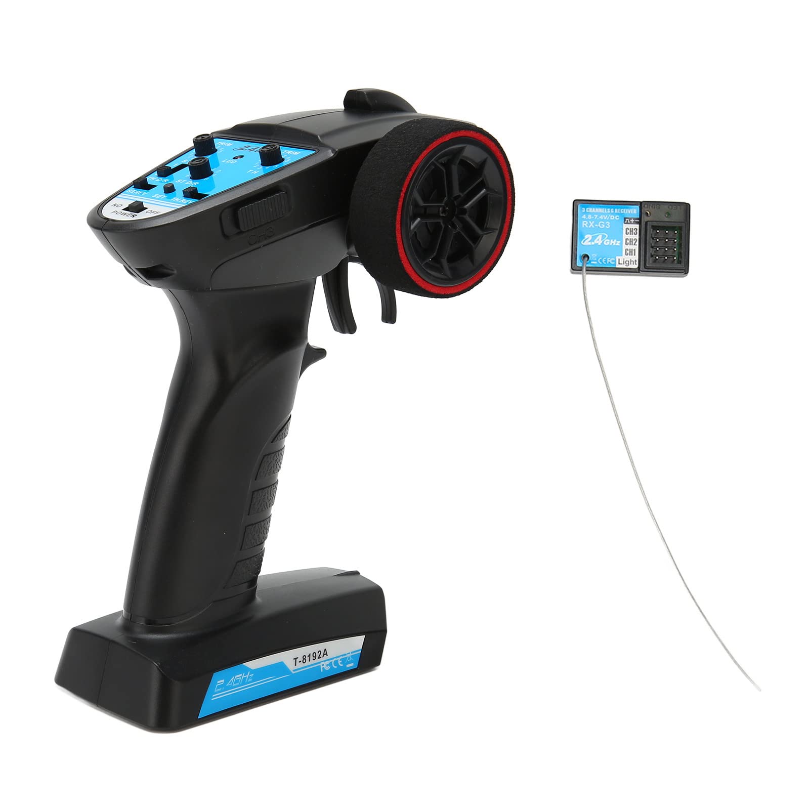 Photo 1 of Bewinner 2.4GHz RC Transmitter Controller, 3 Channels RC Transmitter with Receiver, Remote Radio Controller for RC Crawler, Drifting, Scale, Cars, and Boats