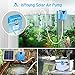 isYoung Solar Air Pump,Rechargeable Air Pump for Fish Pond,Fish Tank,Aquarium, AC/DC Oxygen Pump with Air Stone-Blue