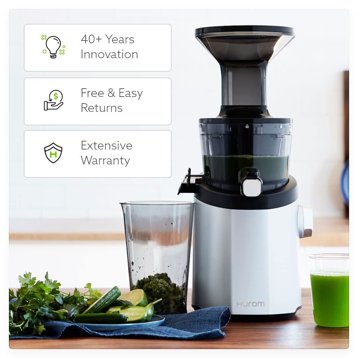キッチン家電 HUROM Slow Juicer H310A White HUROM Slow Juicer H310A White Hurom Slow Easy Clean Slow Juicer