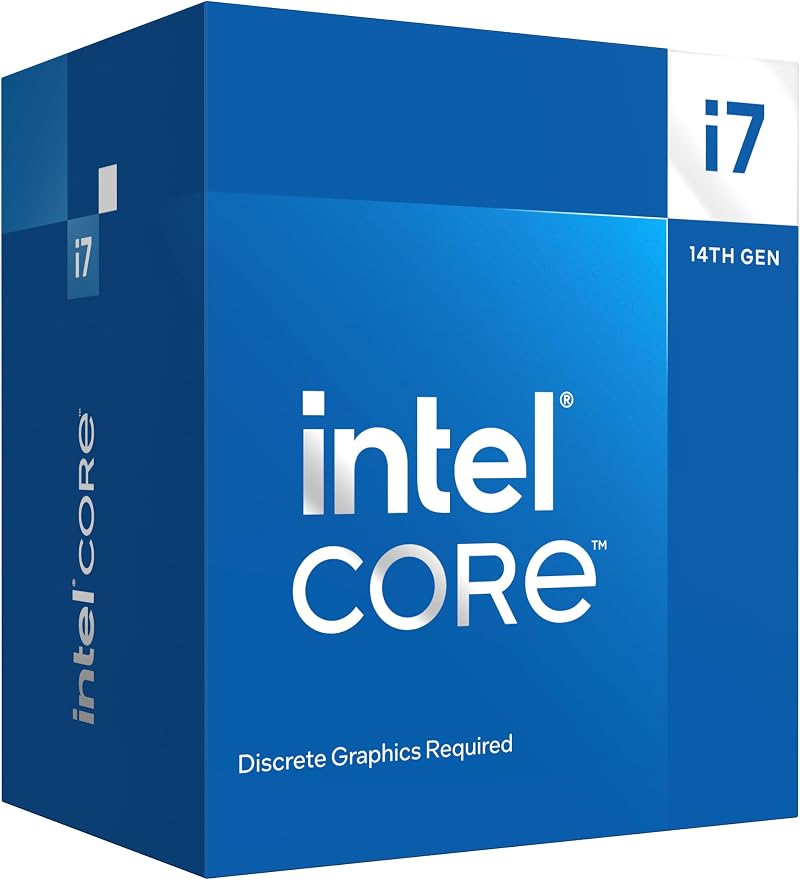 Intel Core i7-14700F Desktop Processor 20 Cores 5.4GHz 14th Gen No Graphics