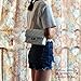 Volcanic Rock Women's Quilted PU Leather Cross-body Bag Girls Purse & Handbags Chain Small Messenger Bag(919 White)