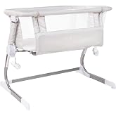 Baby Delight Beside Me Dreamer Bassinet | Bedside Sleeper | 7-Position Height Adjustment | Driftwood Grey