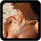 Ximdble Vintage Spiral Sun Necklace Gold Sun Choker Necklace Sunburst Pendant Necklace Sunshine Chain Necklace Swirl Sunburst Necklace Gold Minimal Necklace Jewelry for Women