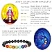 FIBO STEEL Chakra Bracelet 3 Pcs Chakra Beads Bracelet for Men Women Lava Rock Stone Energy Healing Bracelet Elastic