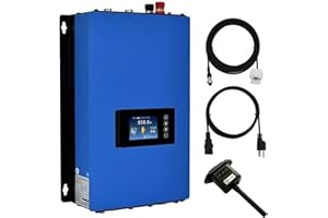 TINGEN 1000W Solar Grid Tie Inverter DC Input 45V-90V AC Output 95V-265V Solar Power Solar Panel or Battery Grid Tie Inverter with LCD Display (with Limiter and WIF)