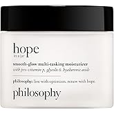 philosophy hope in a jar smooth-glow multi-tasking face moisturizer - with pro-vitamin P, glycolic & hyaluronic acid - provides deep & long-lasting hydration & smoother, radiant skin