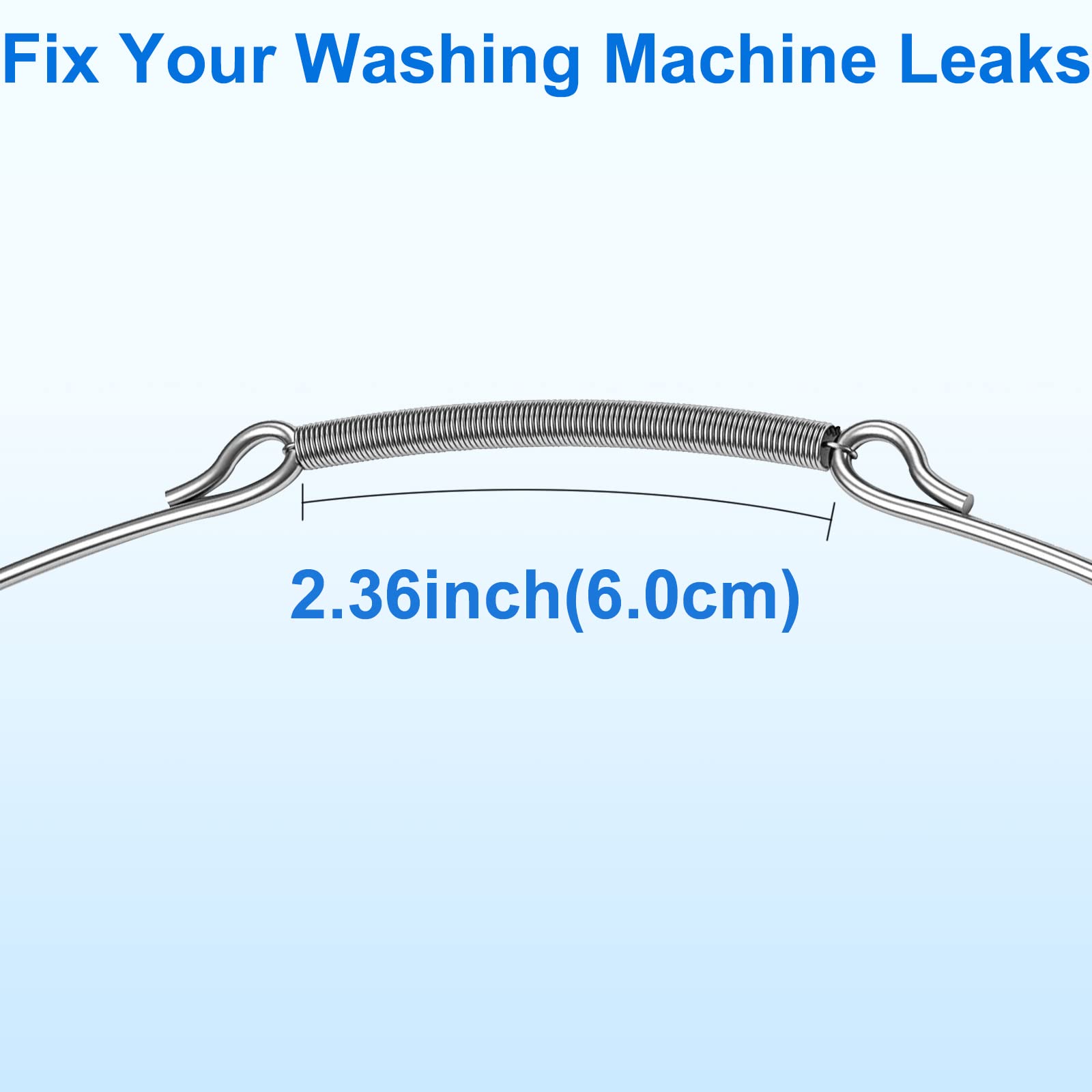 Dinghosen 134527100 Washer Boot Spring Clamp for Frigidaire Electrolux Washer Parts, Washing Machine Door Boot Seal Retaining Ring for Frigidaire Washer Parts, Prevents Water Leaks Stainless Steel