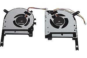 ZAICOLER 2PCS Laptop CPU GPU Cooling Fans Replacement, Aluminium Alloy Laptop Cooling Fans for DFS5K12114262H as us TUF FX505