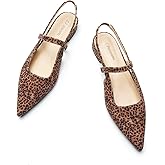 C.Paravano Women's Slingback Flats | Pointed Toe Pumps | Kitten Heels for Women | Slingback Dress Shoes | Slingback Sandals