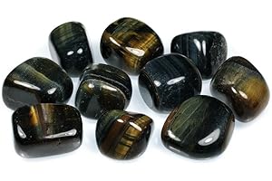 CrystalAge Blue Tiger Eye Tumble Stone (20-25mm) - Pack of 5