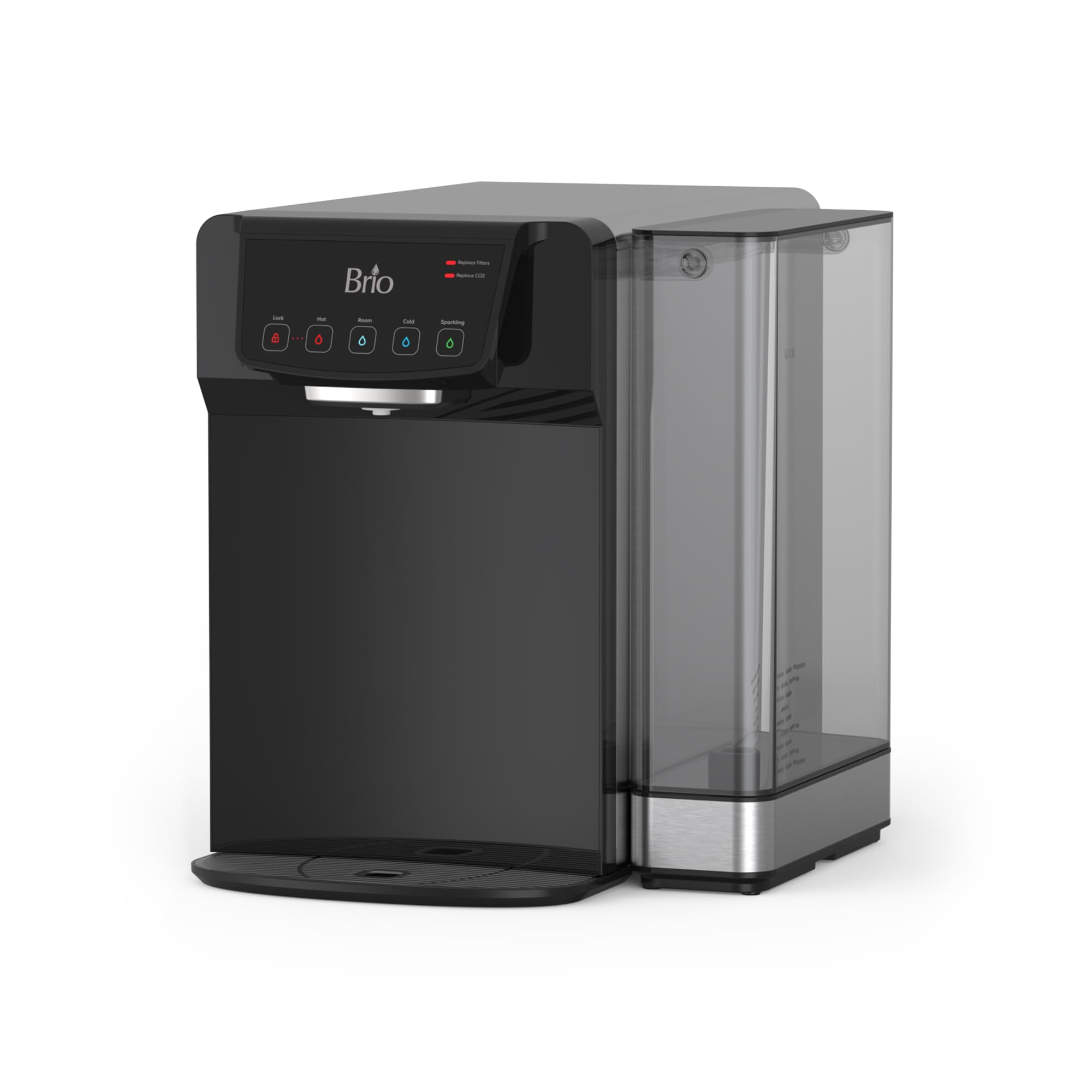 View 1 of **PARTS ONLY**Brio Sparkling 600 Countertop Water Cooler 2 Stage Filter System & UV Water Sterilizer | Reduces PFAS & Microplastics | Instant Hot, Cold, Room Temperature and Sparkling Water Tank + Direct Water Line