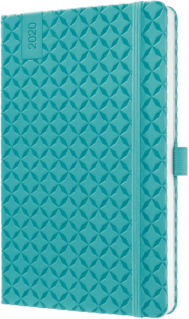 SIGEL J0103 Weekly diary 2020 Jolie, format approx. A5, hardcover, turquoise, approx. A5 (13,5 x 20,3 cm)